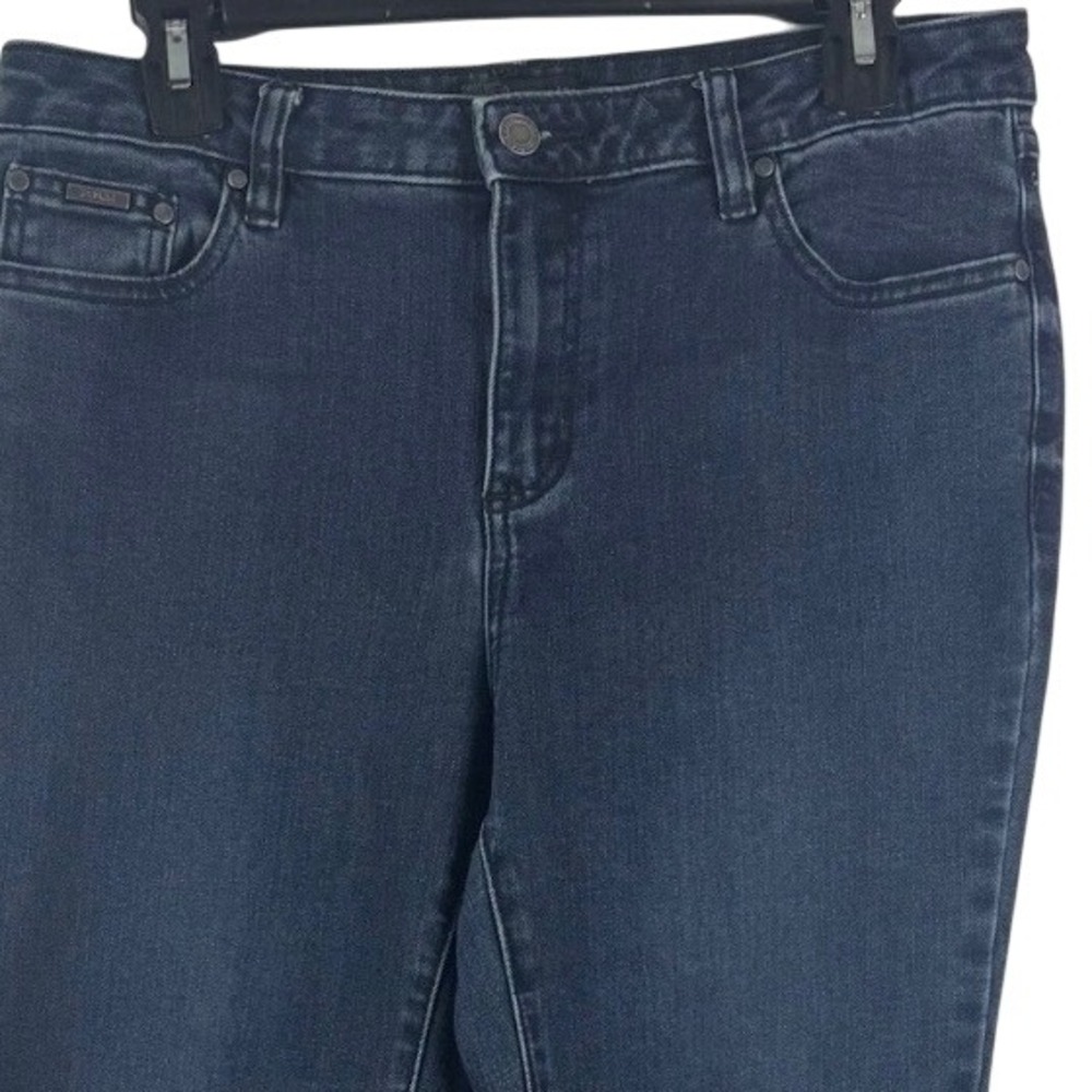 Prana Sienna Jeans Women 12/31 Dark Wash Skinny Mid Rise Organic Cotton Stretch